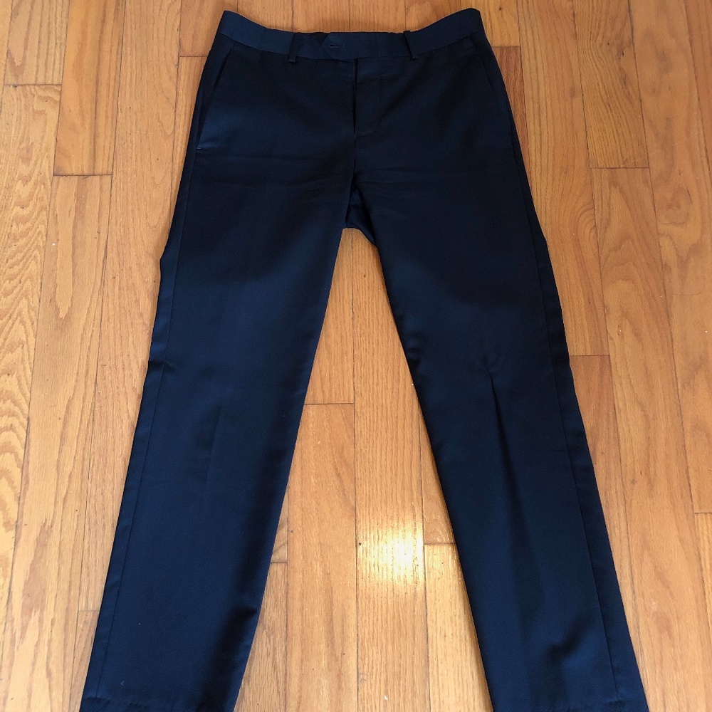 BAR III Extra Slim Suit Pants 30x30 Navy Blue